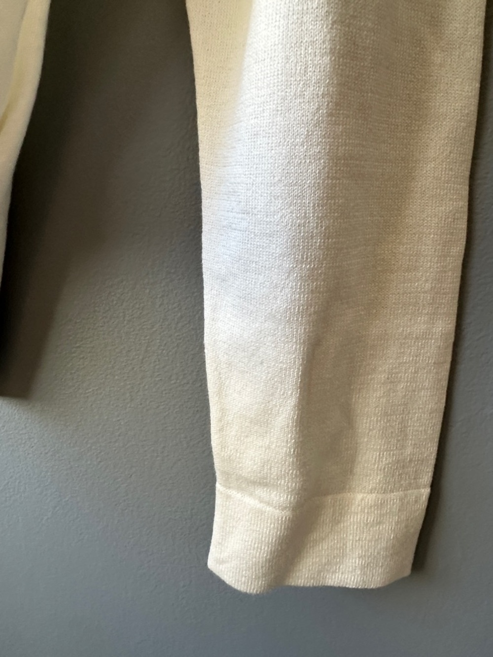 J Crew NWT Ruffled Neck‎ Sweater cream ivory women’s XS - Picture 9 of 11